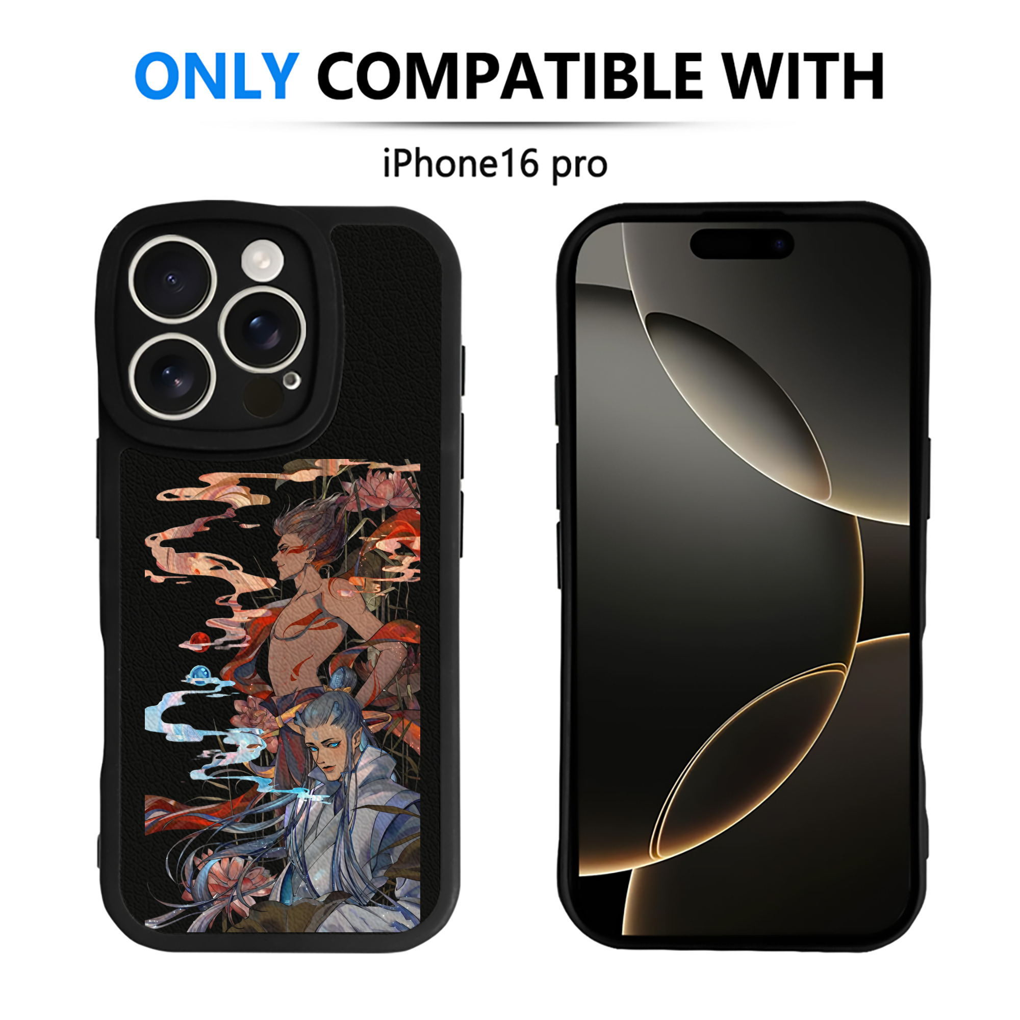（画像用） Ne Zha 2 ナタ 魔童の大暴れ 【iPhone 16シリーズ対応】シリコンスマホケース（レザー調） 材質：シリコン